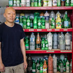 Yuta Segawa working in his studio in London 2019